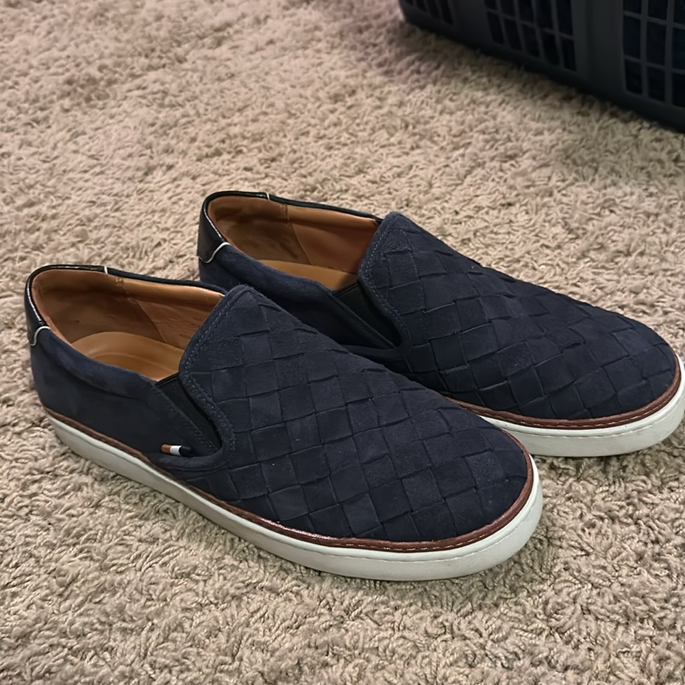 Allen Edmonds Alpha Woven Slip-on Sneaker size 10 E, Navy colored